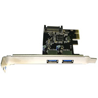 PCI-E Контроллер USB3.0 (2ext. Molex) Low Profile Bracket, чипсет ASM1042, RTL