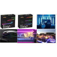 Smart LED Twinkly Line RGB, подсветка плюс 1,5м, Gen II, IP20, черный кабель