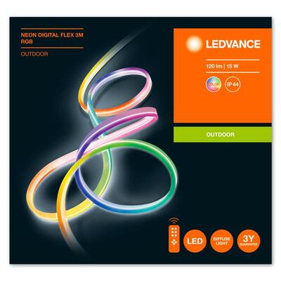 NEON DIGITAL FLEX LEDVANCE 3M 1 Силікон 30000 15,00 120 A ++ / A + / A 160 IP44 15000