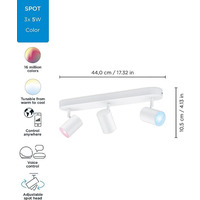 WiZ Умный накладной точечный светильник IMAGEO Spots 3x5W 2200-6500K RGB Wi-Fi белый