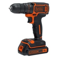 Шурупокрут Black&Decker BDCDC18KB, 18V, 30Нм, Li-Ion, 2ак.