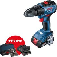 Bosch Шуруповерт-дрель GSR 18V-50, 18V, 2*2 Ач, 28/50/50 Нм, 460/1800 об/мин, 1кг, кейс, ЗУ, принадлежности