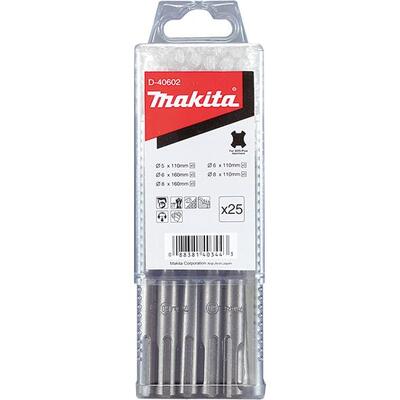 Makita Набор буров D-40602, SDS-Plus 25 шт.