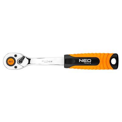 Neo Tools Ключ трещоточный 1/4", 90 зубцов