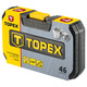 Topex 38D640 Набор торцевых головок 1/4" CrV, 46 шт.