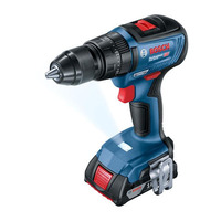 Шуруповерт ударний акумуляторний Bosch gsb 18 v-50, 18V2х2.0Ач, 28/50 Нм, 20+2, 460-1800об/хв, L-Case, 1.1кг 0.601.9h5.100