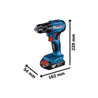 Bosch Акумуляторний дриль-шуруповерт GSR 185-LI,  2 акумулятора 2.0 Ah, ЗП GAL 18V-20, кейс