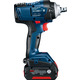 Bosch Гайкокрут Professional GDS 18V-400 акум, 2* 18 В GBA 5 Аг, 400 Нм, 0-2500 об/хв, ЗУ GAL 18V-40, кейс, зажим квадрат, 1.87 кг