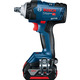 Bosch Гайкокрут Professional GDS 18V-400 акум, 2* 18 В GBA 5 Аг, 400 Нм, 0-2500 об/хв, ЗУ GAL 18V-40, кейс, зажим квадрат, 1.87 кг