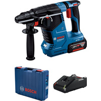 Перфоратор акумуляторний Bosch GBH 187-LI, патрон SDS-plus 24мм, 18В 1х5Аг, 2.4Дж, 3 режими, 980об/хв, 3кг, без АКБ та ЗП