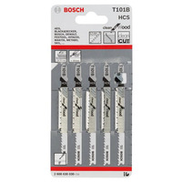 Пилка Bosch T 101 B, HCS лобзикова, 5 шт.