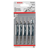 Пилка Bosch T 111 С, HCS лобзикова, 5 шт.