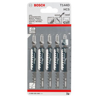 Пилка Bosch T 144 D, HCS лобзиковая, 5 шт.