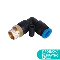 Штуцер цанговый (угловой) Ø6 МТ 3/8" SIGMA (7027101)