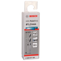 Свердло по металу Bosch HSS-PointTeQ, 1.5х18х40мм, 10шт