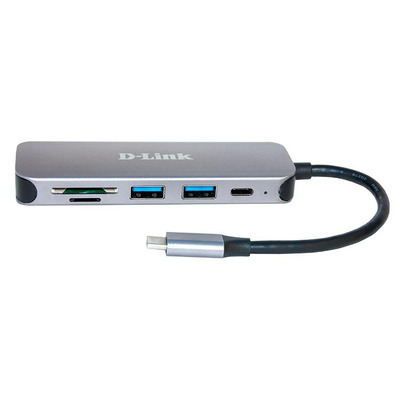 D-Link DUB-2325 USB-концентратор 2xUSB3.0, 1xUSB-TypeC, 1xSD, 1x-microSD, USB Type-C