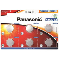 Panasonic Батарейка литиевая CR2032 блистер, 6 шт.