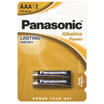 Panasonic Батарейка ALKALINE POWER лужна AAA блістер, 2 шт.