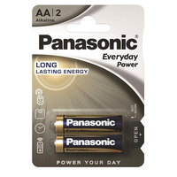 Panasonic Батарейка EVERYDAY POWER щелочная AA блистер, 2 шт.