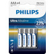 Батарейка Philips Ultra Alkaline AAA/LR03 BL 4 шт