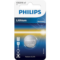 Philips Батарейка литиевая CR 2016 блистер, 1 шт