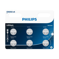 Philips Батарейка литиевая CR 2032 блистер, 6 шт