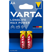 VARTA Батарейка LONGLIFE MAX POWER щелочная AA блистер, 2 шт.