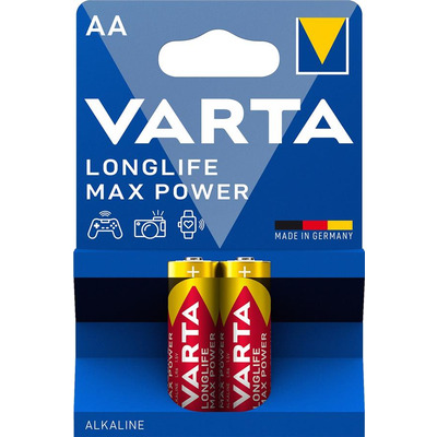 VARTA Батарейка LONGLIFE MAX POWER лужна AA блістер, 2 шт.