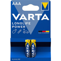 VARTA Батарейка LONGLIFE Power щелочная AAA блистер, 2 шт.