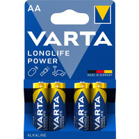 VARTA Батарейка LONGLIFE POWER щелочная AA блистер, 4 шт.