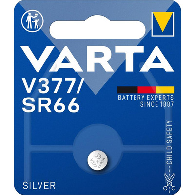 VARTA Батарейка серебро-цинковая V377 (AG4, LR626, SR626SW, 177) блистер, 1 шт.