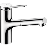 Hansgrohe Смеситель для кухни Zesis M33, длина излива - 219мм, вытяжной, 1рычажный, KM150, хром