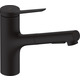 Hansgrohe Смеситель для кухни Zesis M33, длина излива - 219мм, вытяжной, 1рычажный, KM150, матовый черный