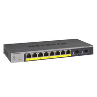 NETGEAR Комутатор GS110TPv3 8xGE PoE+ (55Вт), 2xSFP, керований