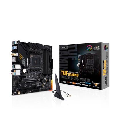 Материнская плата ASUS TUF GAMING B550M-PLUS WIFI II sAM4 B550 4xDDR4 M.2 HDMI DP Wi-Fi BT mATX