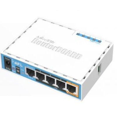 MikroTik hAP ac lite (RB952Ui-5ac2nD) Двухдиапазонная Wi-Fi точка доступа с 5-портами Ethernet, для домашнего