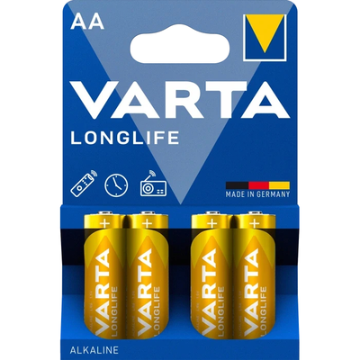 VARTA LONGLIFE AA BLI 4 ALKALINE Батарейка