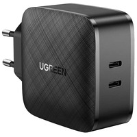 Мережева зарядка UGREEN CD216 66W 2xType-C PD Charger (Чорний)