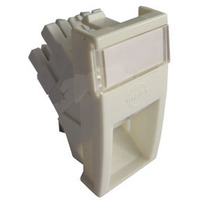 Модуль ModMosaic, 22,5x45мм, 1хRJ45, кутовий, 568В, UTP, PowerCat 5e, білий, MOLEX