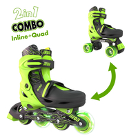 NEON Ролики COMBO SKATES Салатовый (Размер 34-37)