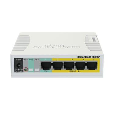 Коммутатор MikroTik CSS106-1G-4P-1S (RB260GSP)