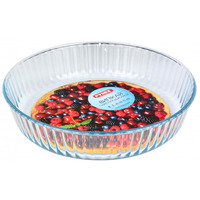 Форма с/к PYREX B&E склянна кругл. 26см (2,1л) рифл вис борт.  вклад (818BN00/B046)