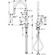 Hansgrohe Смеситель для кухни Talis M54, длина излива - 223мм, вытяжной, 1рычаг, KM210, хром