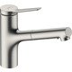 Hansgrohe Смеситель для кухни Zesis M33, длина излива - 219мм, вытяжной, 1рычаг, KM150, сталь.