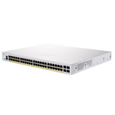 Коммутатор Cisco CBS250 Smart 48-port GE, PoE, 4x10G SFP+