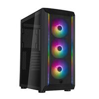 SilverStone Корпус FARA FA511Z-BG, без БЖ, 2xUSB3.0, 3x120mm ARGB fan, TG Side Panel, ARGB light strip, ATX, Black