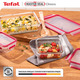 Tefal Форма универсальная с крышкой MASTERSEAL GLASS 1.3 л, стекло