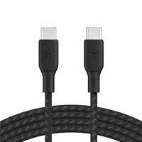 Кабель зарядки/синхронизации Belkin USB-С > USB-С 3м, 100Вт, плетеный, черный