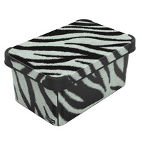 Контейнер Qutu STYLE BOX ZEBRA, 5 л