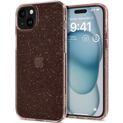 Чохол Spigen для Apple iPhone 15 Liquid Crystal Glitter, Rose Quartz